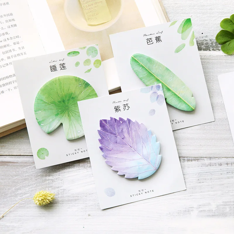 Cute creative natural leaves 30sheets sticky notes Simulation leaf sticker paste N times message stickers school office supplies
Cute creative natural leaves 30sheets sticky notes Simulation leaf sticker paste N times message stickers school office supplies