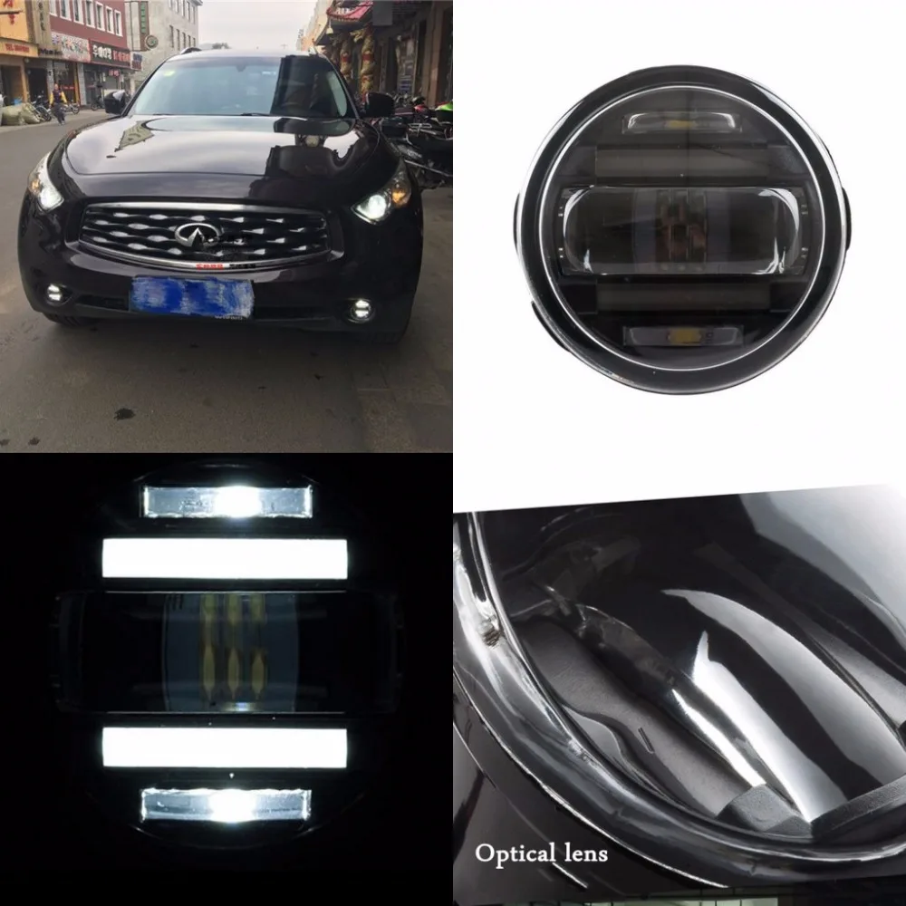 JanDeNing Car Refit Super bright 2 in 1 functions LED lens fog lamp+daylight lamp for Infiniti FX35 Q70L QX70 QX80 G25 G37 M25EX
JanDeNing Car Refit Super bright 2 in 1 functions LED lens fog lamp+daylight lamp for Infiniti FX35 Q70L QX70 QX80 G25 G37 M25EX