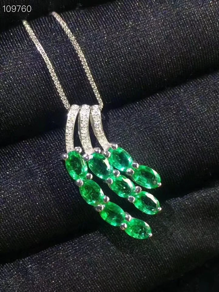 KJJEAXCMY boutique jewels 925 pure silver inlaid natural Emerald Pendant Necklace support detection
KJJEAXCMY boutique jewels 925 pure silver inlaid natural Emerald Pendant Necklace support detection