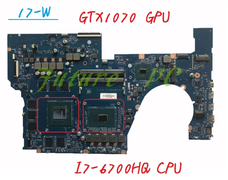 Материнская плата JOUTNDLN для ноутбука HP OMEN 17 W w151nr 862263 601 001 DDR4 DAG38DMBCC0 W/ I7 6700HQ и GTX1070