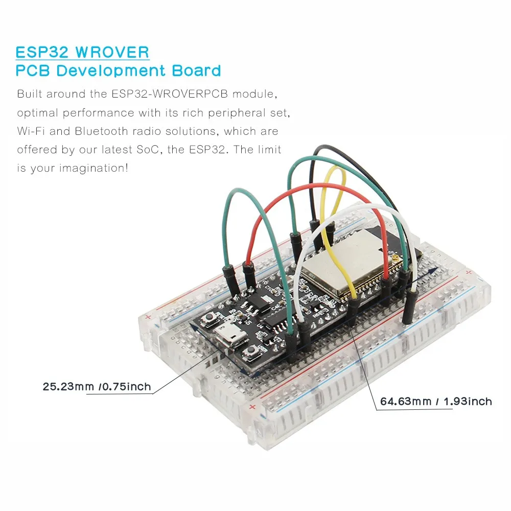 Geekworm ESP32 WROVER макетная плата с 8 Мб PSRAM WiFi + Bluetooth низкое энергопотребление