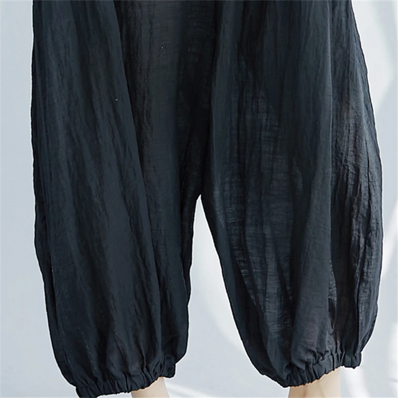 Summer Large Size Women's Clothing New Summer Fashion Shirt Solid Color Loose Jumpsuit Wide Leg Nine High Quality Pants HJB05
Summer Large Size Women's Clothing New Summer Fashion Shirt Solid Color Loose Jumpsuit Wide Leg Nine High Quality Pants HJB05