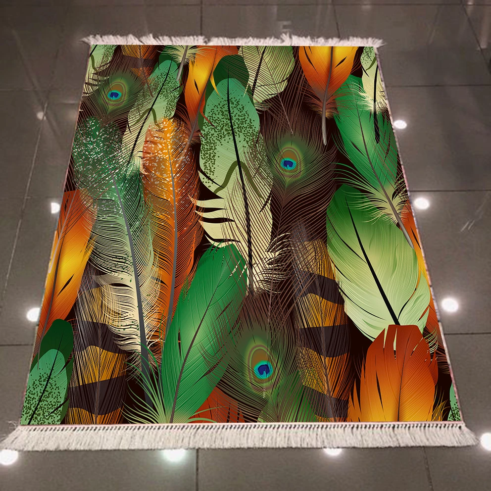Else Green Orange Peacock Bird Feathers 3d Pattern Print Microfiber Anti Slip Back Washable Decorative Kilim Area Rug Carpet
Else Green Orange Peacock Bird Feathers 3d Pattern Print Microfiber Anti Slip Back Washable Decorative Kilim Area Rug Carpet