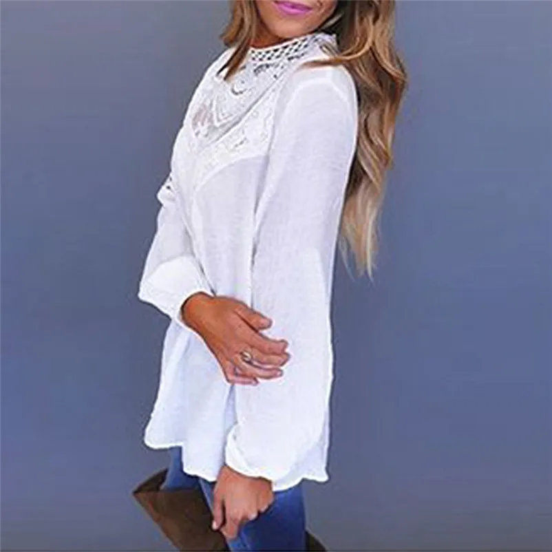 Fashion womens tops and blouses Autumn 2019 Ladies Sexy Casual Lace O Neck shirt Long Sleeve Tops Blouse Chemise Y30#N
Fashion womens tops and blouses Autumn 2019 Ladies Sexy Casual Lace O Neck shirt Long Sleeve Tops Blouse Chemise Y30#N
