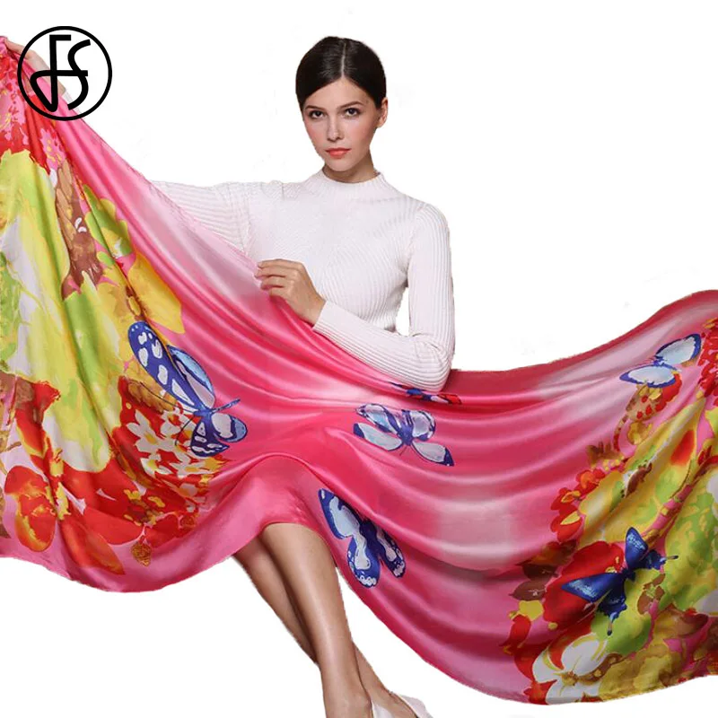 FS Silk Satin Scarf Luxury Brand 2018 Women Flower Floral Print Scarf Wrap Shawl Ladies Winter Long Soft Scarves Echarpe Femme
FS Silk Satin Scarf Luxury Brand 2018 Women Flower Floral Print Scarf Wrap Shawl Ladies Winter Long Soft Scarves Echarpe Femme