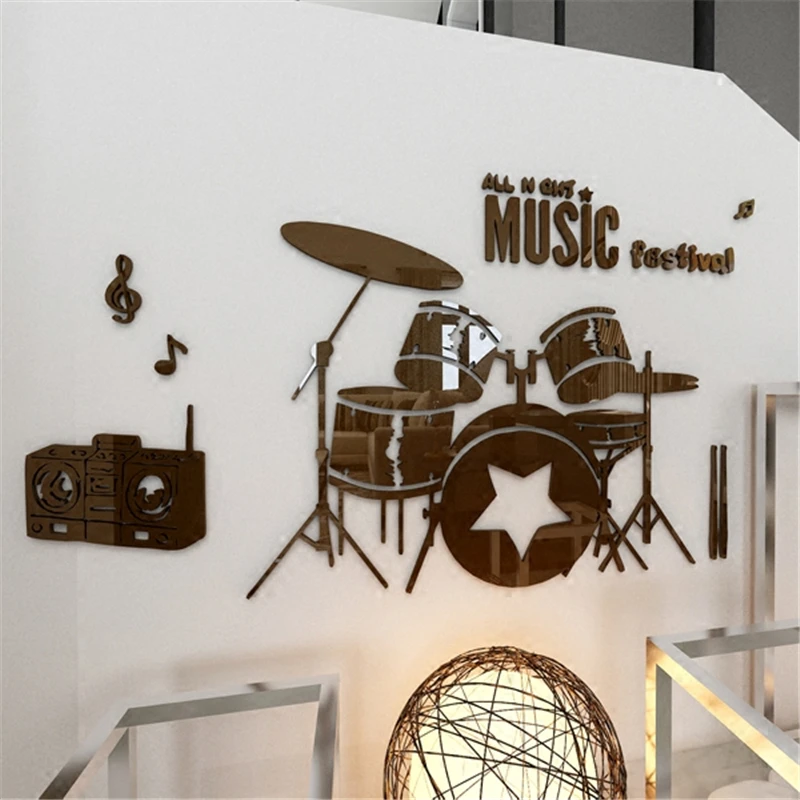 Shelf Drum 3d Acrylic Wall Stickers Children's Room Music Dance Classroom Background Wall Room Decoration Sticker Creative DIY
Shelf Drum 3d Acrylic Wall Stickers Children's Room Music Dance Classroom Background Wall Room Decoration Sticker Creative DIY