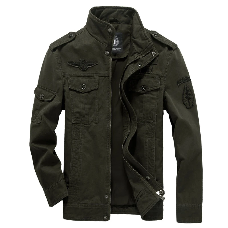 Army Military Jean Bomber Jacket Men Autumn Winter Coat Outwear Cotton Air Force Embroidery Tactical Cargo Pilot Jacket Male 6XL
Army Military Jean Bomber Jacket Men Autumn Winter Coat Outwear Cotton Air Force Embroidery Tactical Cargo Pilot Jacket Male 6XL
