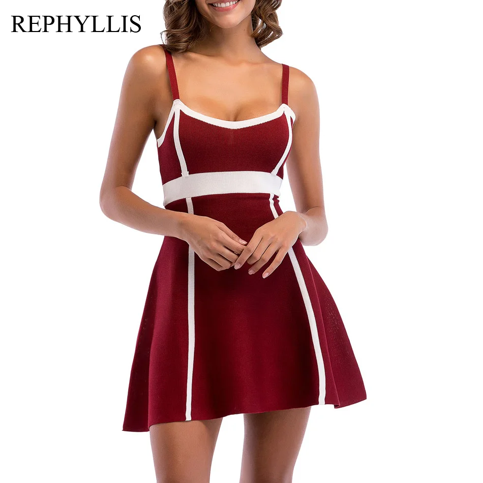REPHYLLIS Women Cocktail Sleeveless Strappy Spaghetti A Line Colored Cocktail Party Club Night out Knitting Mini Dress
REPHYLLIS Women Cocktail Sleeveless Strappy Spaghetti A Line Colored Cocktail Party Club Night out Knitting Mini Dress