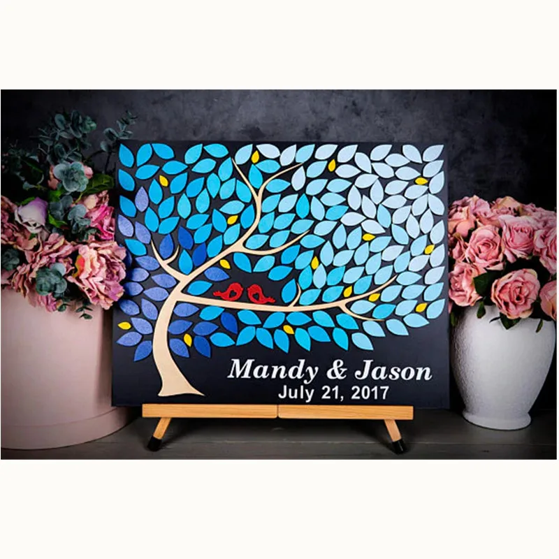 3D Wooden Personalized Wedding Guest Book,Rustic Blue Color Gradient Leaves Tree Of Life Birds Guest Book,Baby Shower Sign
3D Wooden Personalized Wedding Guest Book,Rustic Blue Color Gradient Leaves Tree Of Life Birds Guest Book,Baby Shower Sign