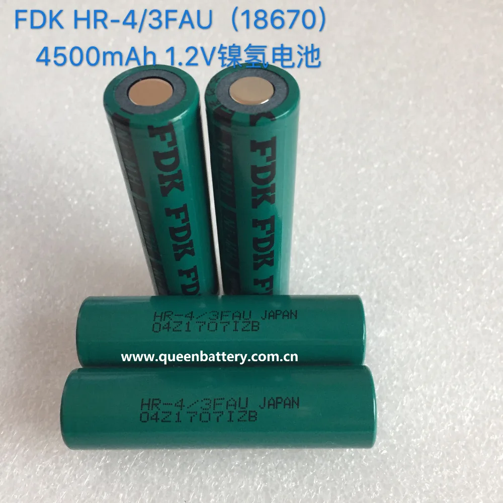 (160 шт./лот Бесплатная доставка) 18670 FDK 4/3FAU 4500 мАч HR NiMH 1 2 в пылесос медицинское