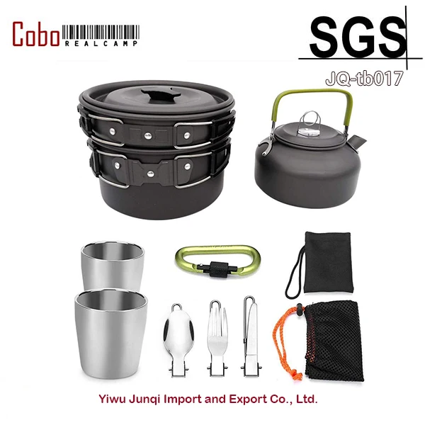 Outdoor Camping Hiking Picnic Teapot Pot Set Portable Cookware Mess Kit Carabiner Camping Cookware Stove with Tea Cup
Outdoor Camping Hiking Picnic Teapot Pot Set Portable Cookware Mess Kit Carabiner Camping Cookware Stove with Tea Cup