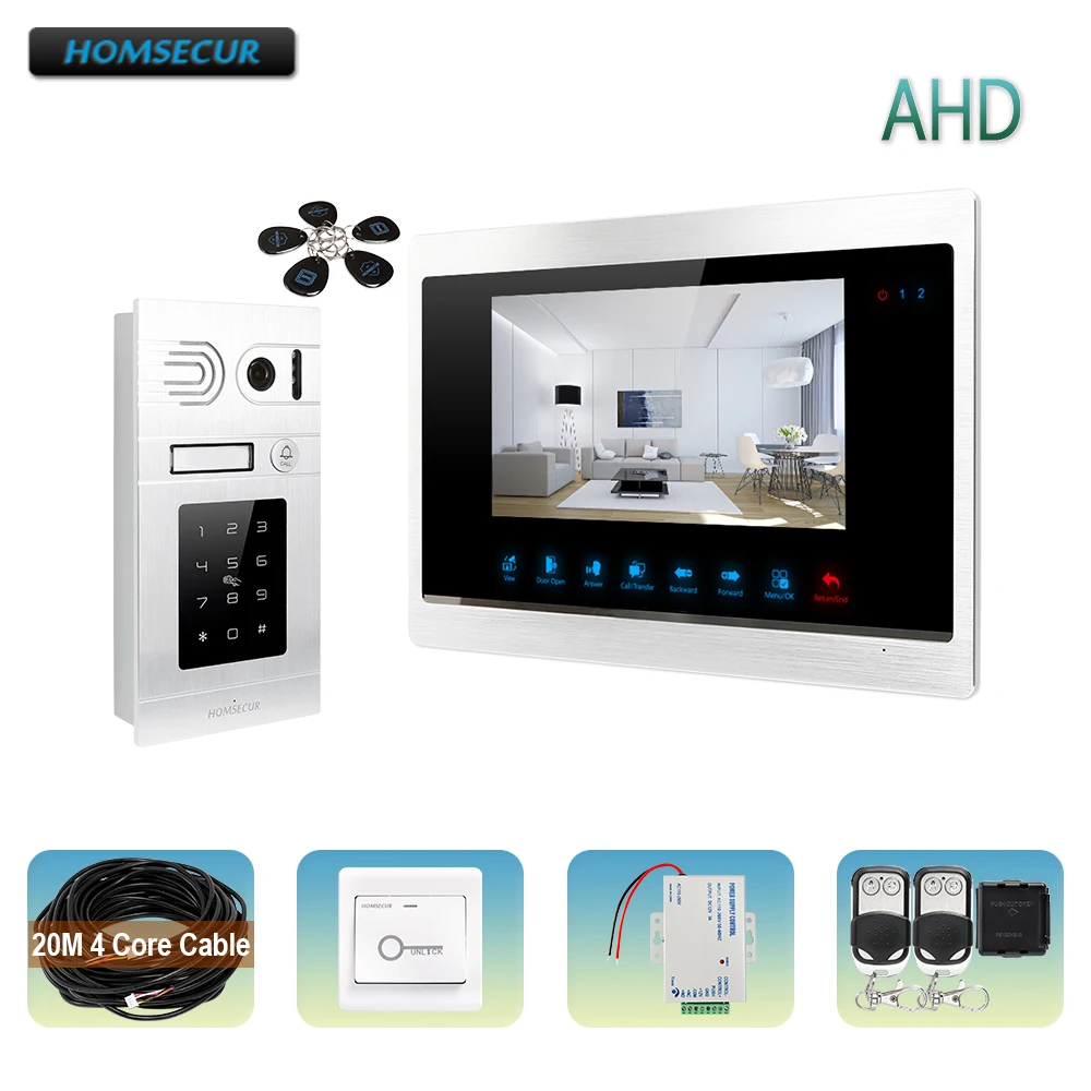 HOMSECUR 960P AHD1.3MP Video&Audio Smart Doorbell with Memory Monitor, Motion Detection, 20m 4 Core Cable (BC071HD-S+BM702HD-S)
HOMSECUR 960P AHD1.3MP Video&Audio Smart Doorbell with Memory Monitor, Motion Detection, 20m 4 Core Cable (BC071HD-S+BM702HD-S)