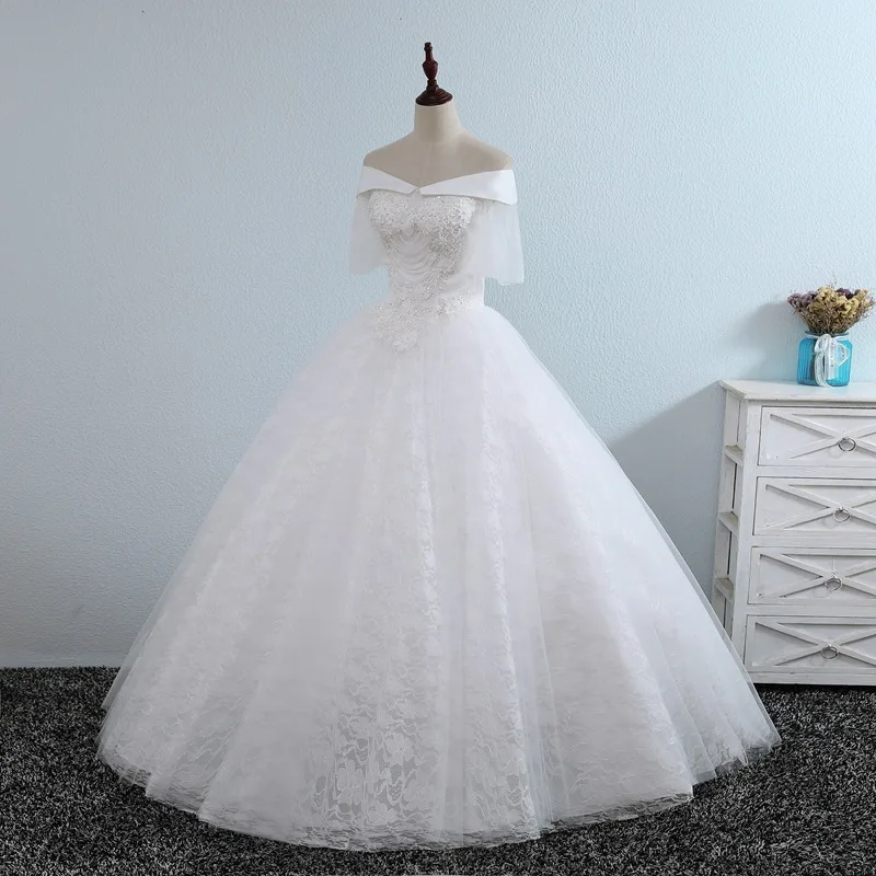 Fashion Lace Up Half Sleeve Robe De Mariage Off The Shoulder Plus Size Formal Casamento Chiffon New Design Floor Length
Fashion Lace Up Half Sleeve Robe De Mariage Off The Shoulder Plus Size Formal Casamento Chiffon New Design Floor Length