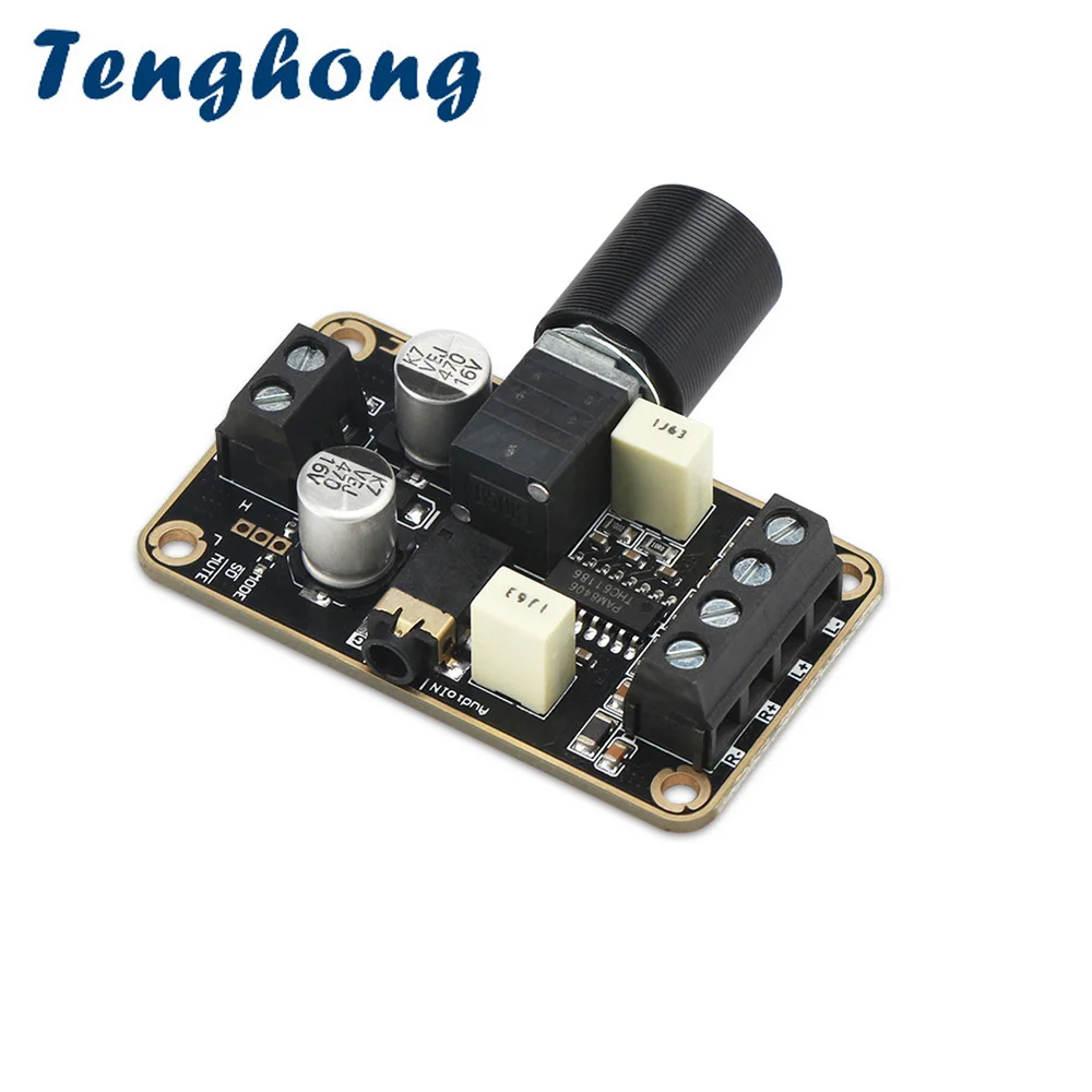 Tenghong PAM8406 Digital Amplifier Audio Board 5W*2 Two Channel Stereo Class D DC5V Power Amplification Module Mini Speaker DIY
Tenghong PAM8406 Digital Amplifier Audio Board 5W*2 Two Channel Stereo Class D DC5V Power Amplification Module Mini Speaker DIY