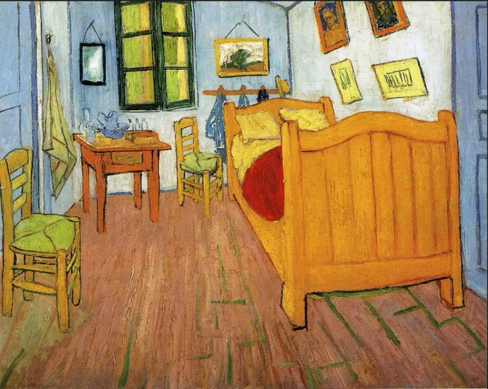 High quality Oil painting Canvas Reproductions Vincent's Bedroom in Arles (1888) by Van Gogh Painting hand painted
High quality Oil painting Canvas Reproductions Vincent's Bedroom in Arles (1888) by Van Gogh Painting hand painted
