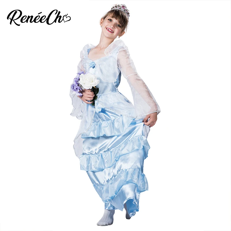 Reneecho Halloween Costume For Kids Blue Long Layer Princess Dress Girl Bride Costume Medieval Ghost Fancy Dresses For hallowen
Reneecho Halloween Costume For Kids Blue Long Layer Princess Dress Girl Bride Costume Medieval Ghost Fancy Dresses For hallowen