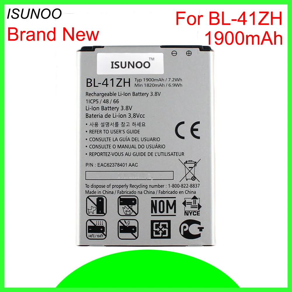 Аккумулятор ISUNOO на 1900 мАч для LG Leon H340 H345 MS345 H343 Risio C40 L50 D213N TRIBUTE 2 LS665, сменный литий-ионный аккумулятор
Аккумулятор ISUNOO на 1900 мАч для LG Leon H340 H345 MS345 H343 Risio C40 L50 D213N TRIBUTE 2 LS665, сменный литий-ионный аккумулятор