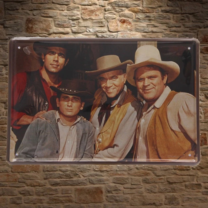 1 pc Bonanza Actors Western Movie Film Hollywood Cowboy Tin Plate Sign wall man cave Decoration Art Poster metal vintage home
1 pc Bonanza Actors Western Movie Film Hollywood Cowboy Tin Plate Sign wall man cave Decoration Art Poster metal vintage home
