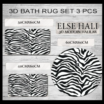 Else Black White Zebra Fur Animals 3d Print Non Slip Microfiber 3 Piece Bath Mat set for Bathroom 60x60cm 50x60cm 40x60cm
Else Black White Zebra Fur Animals 3d Print Non Slip Microfiber 3 Piece Bath Mat set for Bathroom 60x60cm 50x60cm 40x60cm