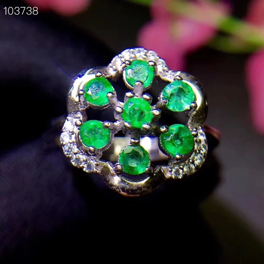 Silver jewelry wholesale 925 Silver-inlaid Natural Emerald Female Ring Support Detection
Silver jewelry wholesale 925 Silver-inlaid Natural Emerald Female Ring Support Detection
