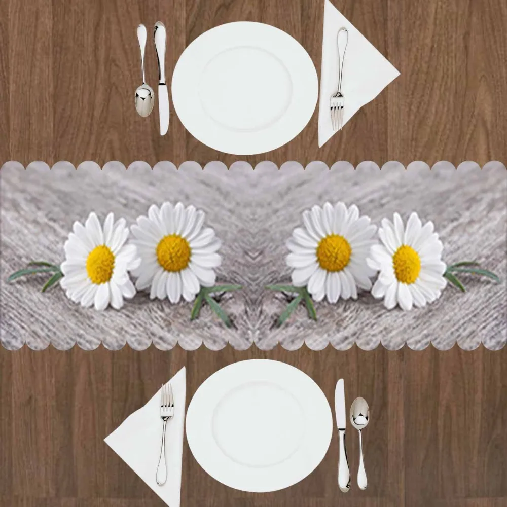 Else Gray Floor on Yellow White Daisy Flowers Floral 3d Print Pattern Modern Table Runner for Kitchen Dining Room Tablecloth
Else Gray Floor on Yellow White Daisy Flowers Floral 3d Print Pattern Modern Table Runner for Kitchen Dining Room Tablecloth