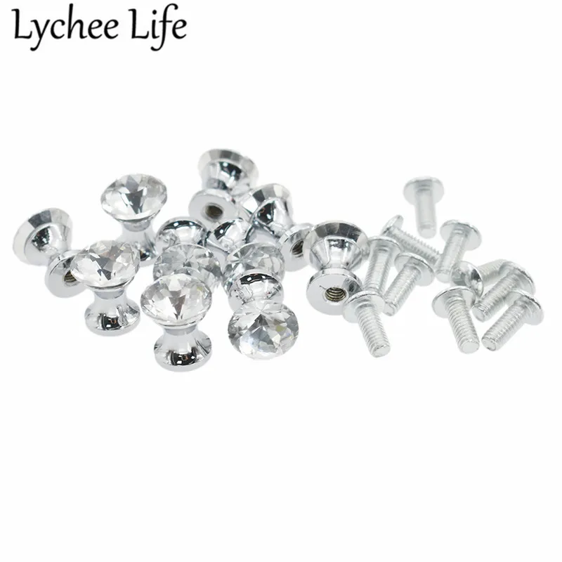10pcs Crystal Small Drawer Pull Handle 12mm Knob Pull Handles Modern Simple Style Home Room Cabinets Accessories
10pcs Crystal Small Drawer Pull Handle 12mm Knob Pull Handles Modern Simple Style Home Room Cabinets Accessories