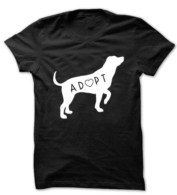 Собаки Футболка Adoption футболка Собачка Щенок забавные игрушки для взрослых с