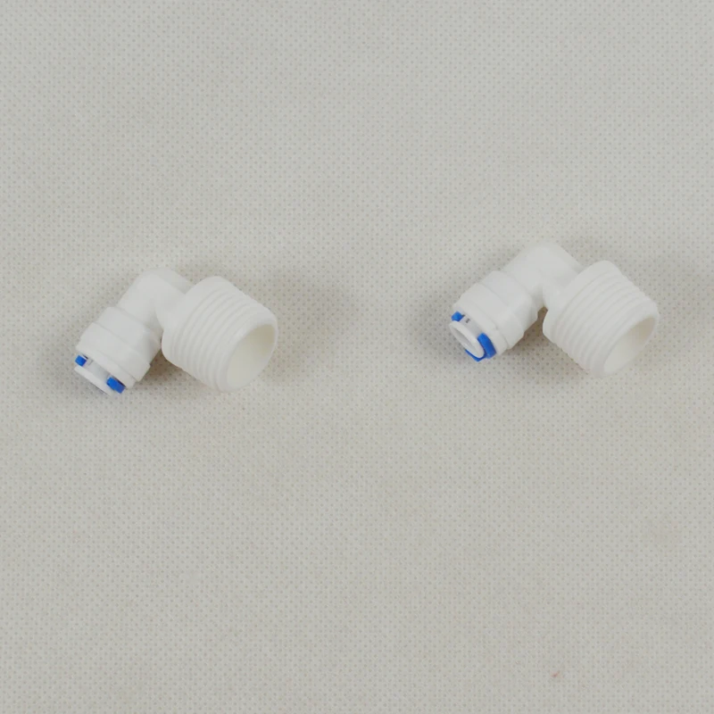 2 PACK OF Water Filter Adapter Male Elbow 1/2" Thread x 1/4" OD Quick Connect QC RO System Fittings
2 PACK OF Water Filter Adapter Male Elbow 1/2" Thread x 1/4" OD Quick Connect QC RO System Fittings