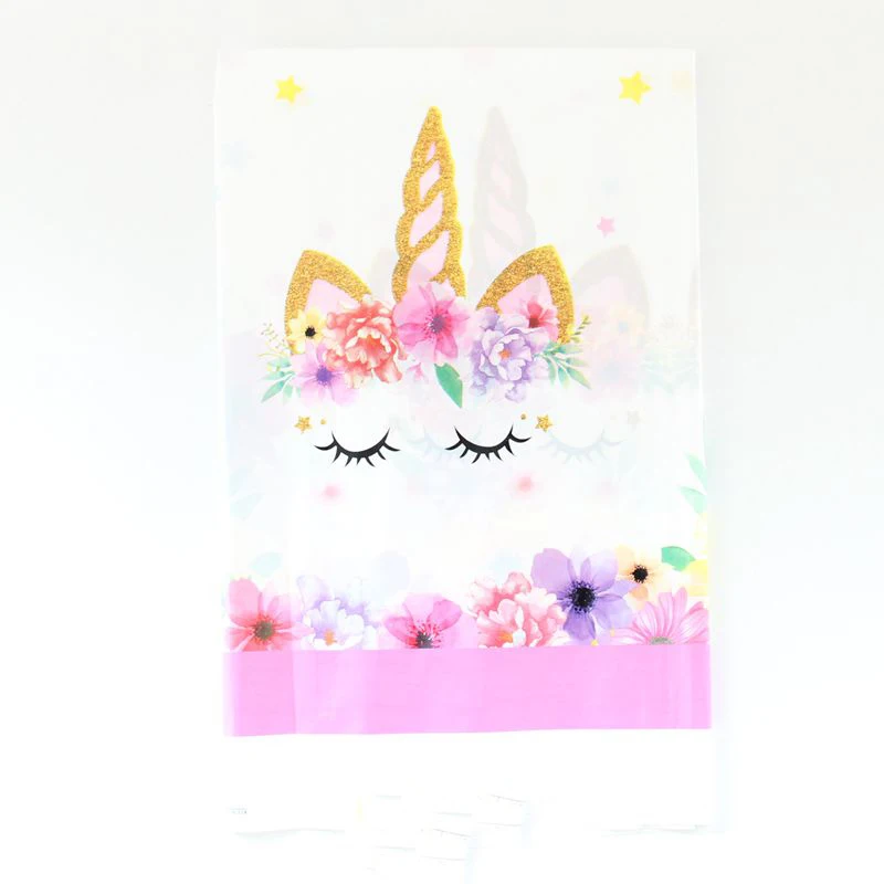 108*180 cm Decoration Birthday Party Maps Kids Favors Unicorn Flower Theme Table Cover Happy Baby Shower Plastic Tablecloth 1PCS
108*180 cm Decoration Birthday Party Maps Kids Favors Unicorn Flower Theme Table Cover Happy Baby Shower Plastic Tablecloth 1PCS
