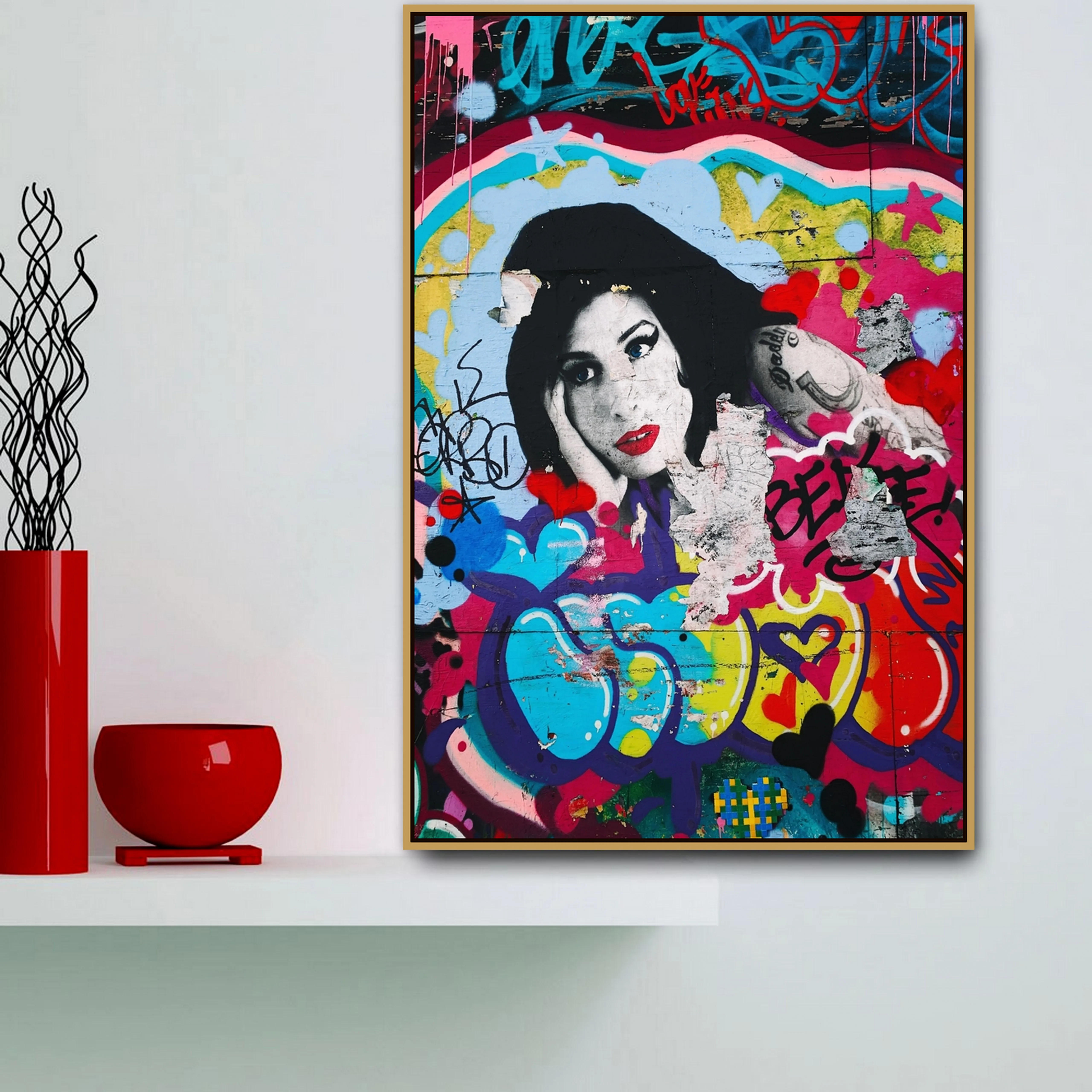 Red Lip Urban Street Art Graffiti Wall Art Poster Wall Photo Pictures Wall Art Living Room Wall Decor Painting Canvas Print
Red Lip Urban Street Art Graffiti Wall Art Poster Wall Photo Pictures Wall Art Living Room Wall Decor Painting Canvas Print