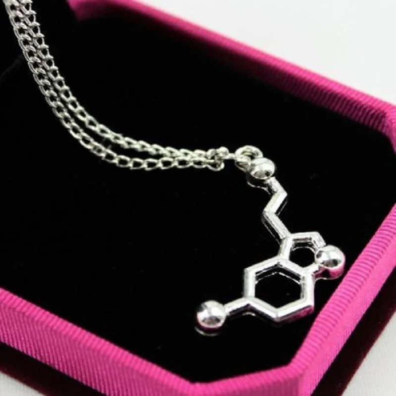 Горячая 1 X ожерелье ДНК серотонин допамин Ацетилхолин биохимия молекулы цепочки