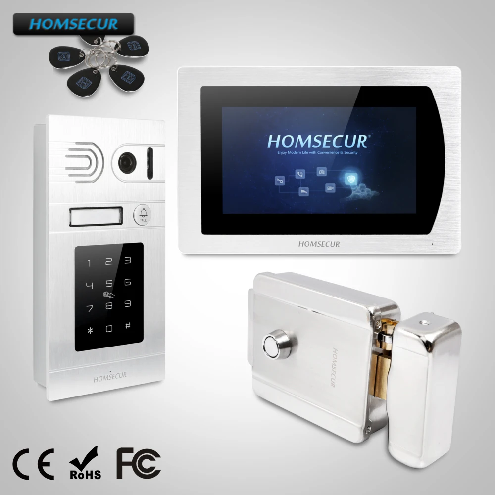 HOMSECUR 7 "Проводной Видеодомофон Система + RFID Доступ для Дома Безопасности
HOMSECUR 7 "Проводной Видеодомофон Система + RFID Доступ для Дома Безопасности