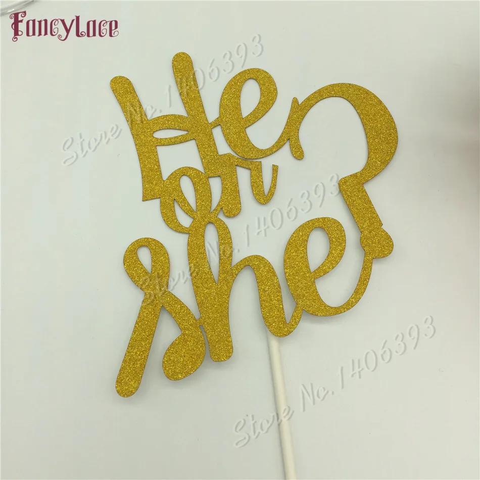24pcs/lot Glitter Paper He or She Gender Reveal Cake Topper for Baby Shower/Kid's Birthday Party Decorations Favors Supplies
24pcs/lot Glitter Paper He or She Gender Reveal Cake Topper for Baby Shower/Kid's Birthday Party Decorations Favors Supplies