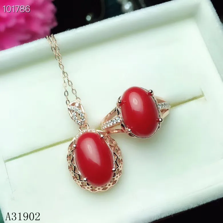 KJJEAXCMY boutique jewels 925 sterling silver inlaid natural red coral gemstone female luxury necklace pendant ring support dete
KJJEAXCMY boutique jewels 925 sterling silver inlaid natural red coral gemstone female luxury necklace pendant ring support dete