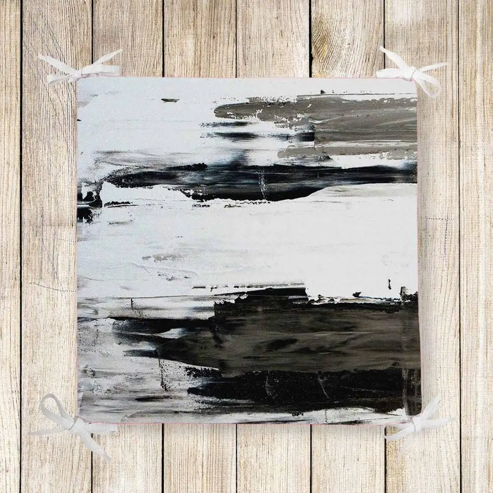Else Black Gray White Watercolor Nordec Print Chair Pad Seat Cushion Soft Memory Foam Full Lenght Ties Non Slip Washable Zipper
Else Black Gray White Watercolor Nordec Print Chair Pad Seat Cushion Soft Memory Foam Full Lenght Ties Non Slip Washable Zipper
