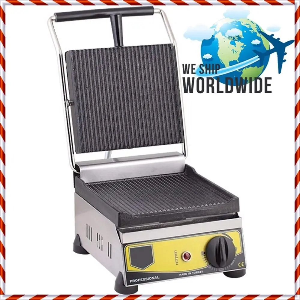 Sandwich Panini Press Grill Toaster Griddle Maker Machine Restaurant Cafe Breakfast 220V Non-Stick CAST IRON GROOVED ELECTRIC
Sandwich Panini Press Grill Toaster Griddle Maker Machine Restaurant Cafe Breakfast 220V Non-Stick CAST IRON GROOVED ELECTRIC