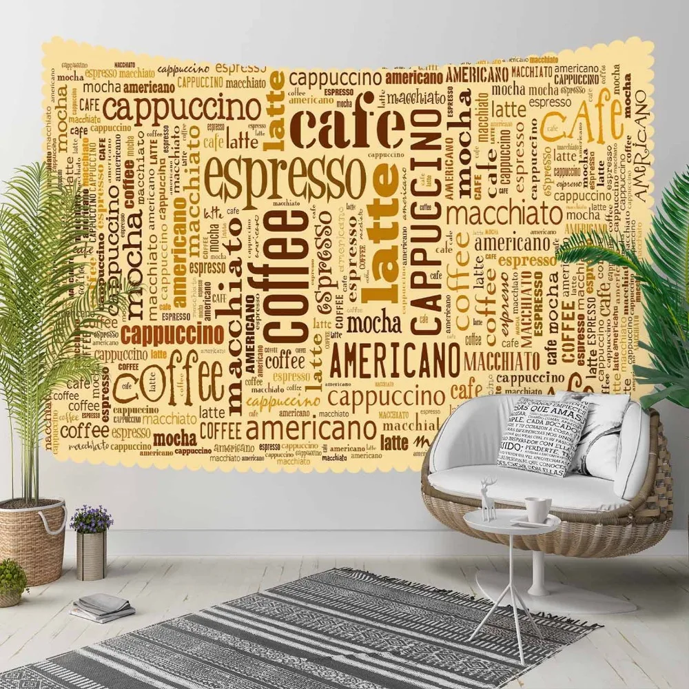 Else Yellow Brown Coffee Latte Writen Kitchen 3D Print Decorative Hippi Bohemian Wall Hanging Landscape Tapestry Wall Art
Else Yellow Brown Coffee Latte Writen Kitchen 3D Print Decorative Hippi Bohemian Wall Hanging Landscape Tapestry Wall Art