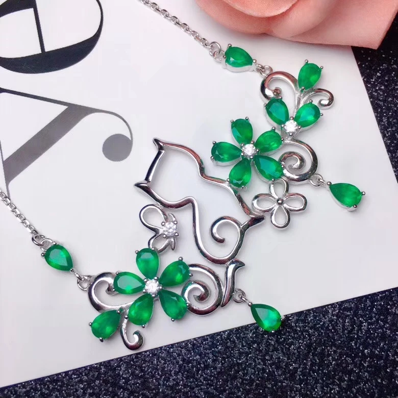 KJJEAXCMY boutique jewelry 925 sterling silver inlaid natural green chalcedony female luxury necklace support test
KJJEAXCMY boutique jewelry 925 sterling silver inlaid natural green chalcedony female luxury necklace support test