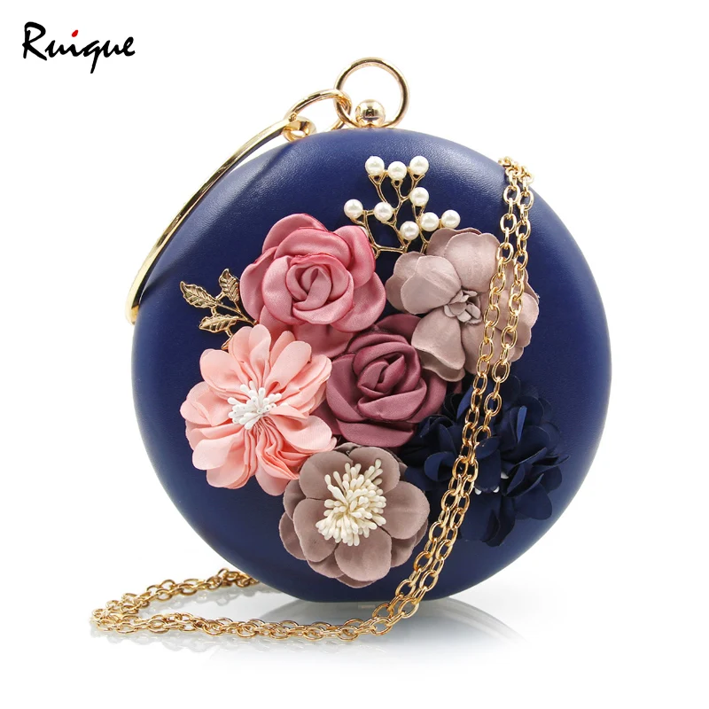 Ruique Women New Fashion Round Shaped Flower Evening Bag Designer Ladies Luxury Party Bag Girls High Quality Beaded Wedding Bag
Ruique Women New Fashion Round Shaped Flower Evening Bag Designer Ladies Luxury Party Bag Girls High Quality Beaded Wedding Bag