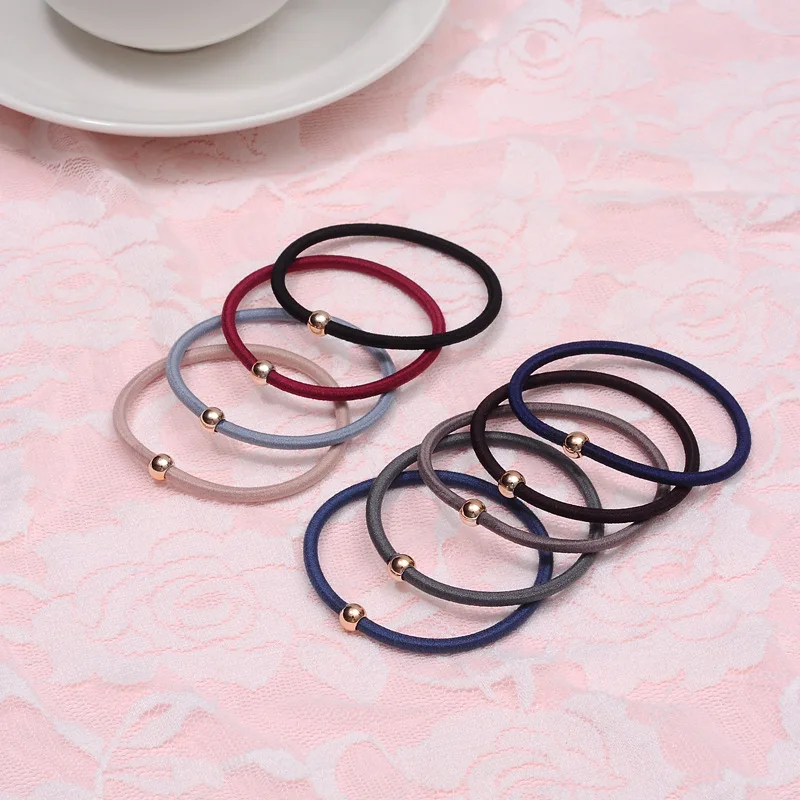 10PCS/lot New Women Basic Colorful Golden Ball Elastic Hair Bands Ponytail Holder Lady Rubber Bands Tie Gum For Hair Accessories
10PCS/lot New Women Basic Colorful Golden Ball Elastic Hair Bands Ponytail Holder Lady Rubber Bands Tie Gum For Hair Accessories