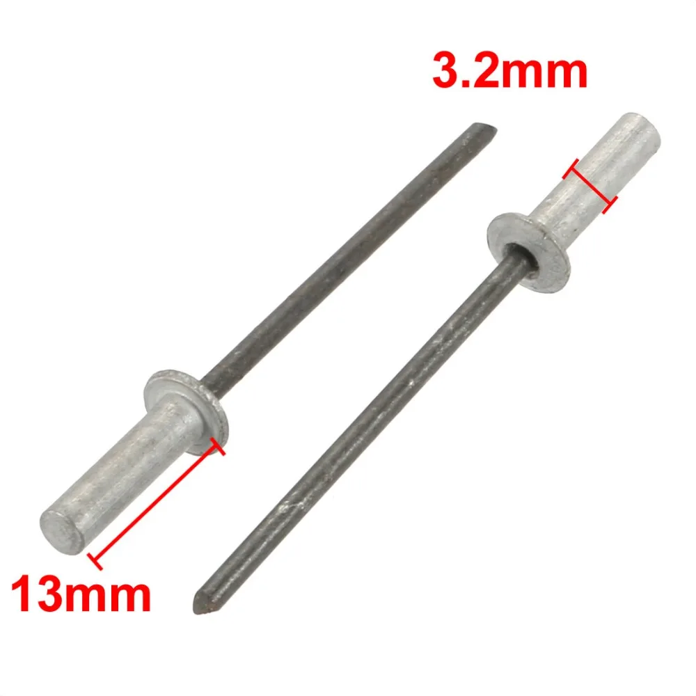 100pcs Rivets 3.2mmx13mm Aluminum Round Dome Head Closed End Blind Rivet Fasteners For Construction Automobile Ship Aircraft
100pcs Rivets 3.2mmx13mm Aluminum Round Dome Head Closed End Blind Rivet Fasteners For Construction Automobile Ship Aircraft
