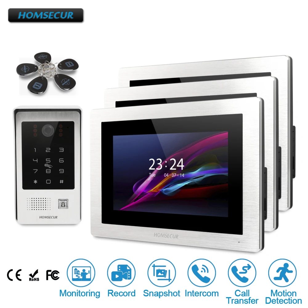 HOMSECUR 7" Wired Video&Audio Smart Doorbell+Voice Message for Home Security BC091 +BM714-S
HOMSECUR 7" Wired Video&Audio Smart Doorbell+Voice Message for Home Security BC091 +BM714-S