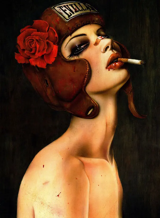 High quality Oil painting Canvas Reproductions Evillast by Brian M.Viveros Painting hand painted
High quality Oil painting Canvas Reproductions Evillast by Brian M.Viveros Painting hand painted