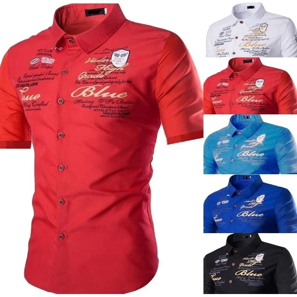 Brand Designer Men Polyester Turn-down Collar Shirts Casual short Sleeve High quality Men old color shirt 2018 hot sale
Brand Designer Men Polyester Turn-down Collar Shirts Casual short Sleeve High quality Men old color shirt 2018 hot sale