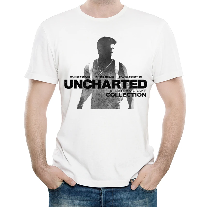 Uncharted T Shirt White Color Mens Fashion Short Sleeve Game Style Logo Print T-shirt Tops Tees Classic Design Unisex Clothes
Uncharted T Shirt White Color Mens Fashion Short Sleeve Game Style Logo Print T-shirt Tops Tees Classic Design Unisex Clothes