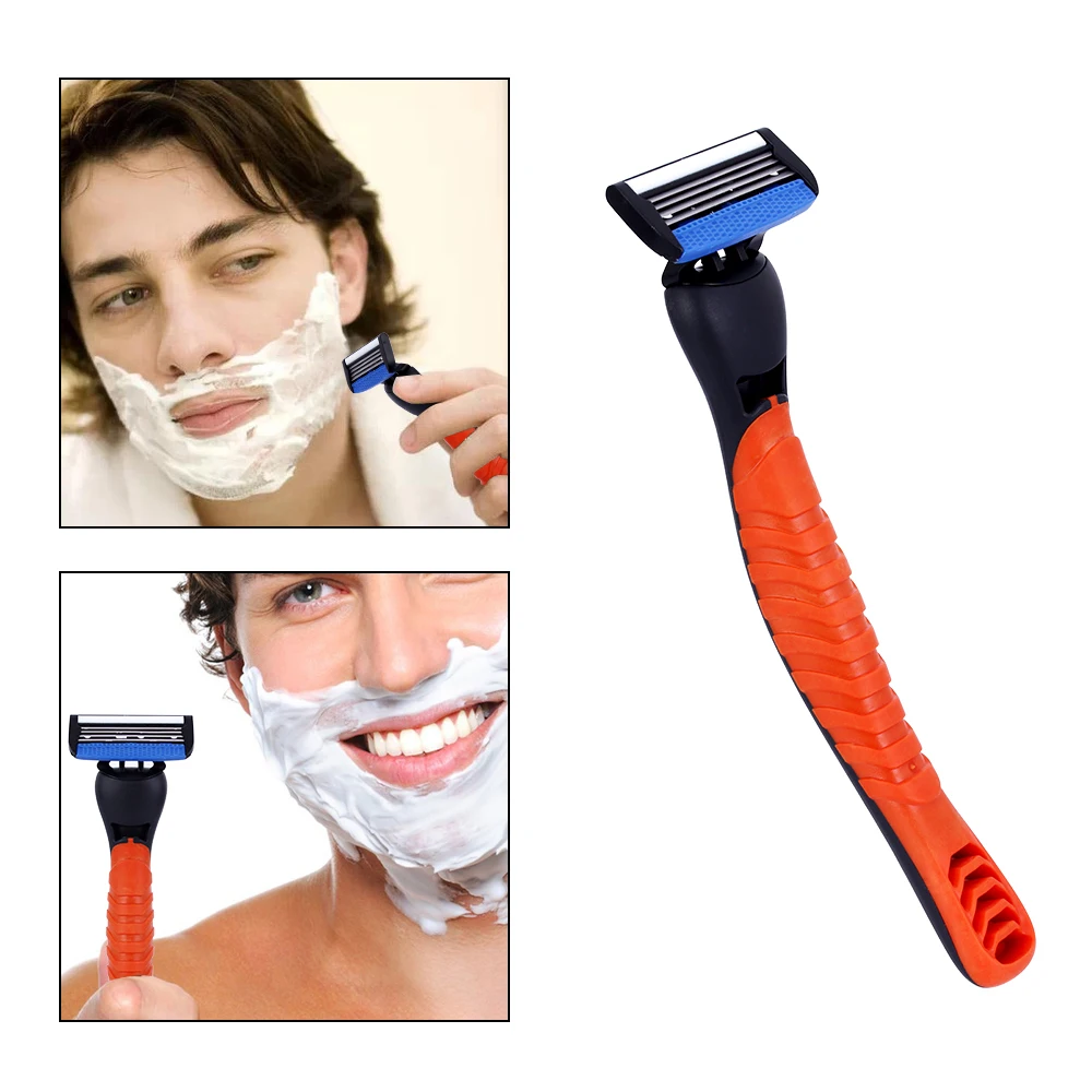Fashion Shaving Razor Blade For Men 1 Holder + 5 Blades 4 Layers Blades Stainless Steel Manual Shave Razors Mens Hair Removal
Fashion Shaving Razor Blade For Men 1 Holder + 5 Blades 4 Layers Blades Stainless Steel Manual Shave Razors Mens Hair Removal