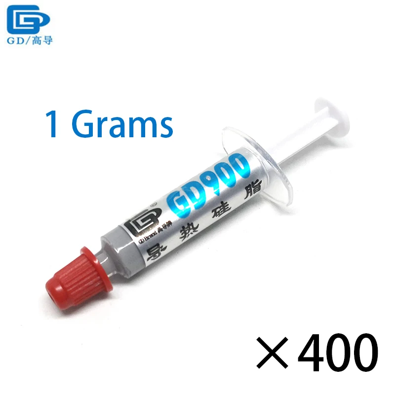 GD900 Thermal Grease Paste Silicone Plaster Heat Sink Compound 400 Pieces High Performance Net Weight 1 Gram For CPU Cooler SSY1
GD900 Thermal Grease Paste Silicone Plaster Heat Sink Compound 400 Pieces High Performance Net Weight 1 Gram For CPU Cooler SSY1