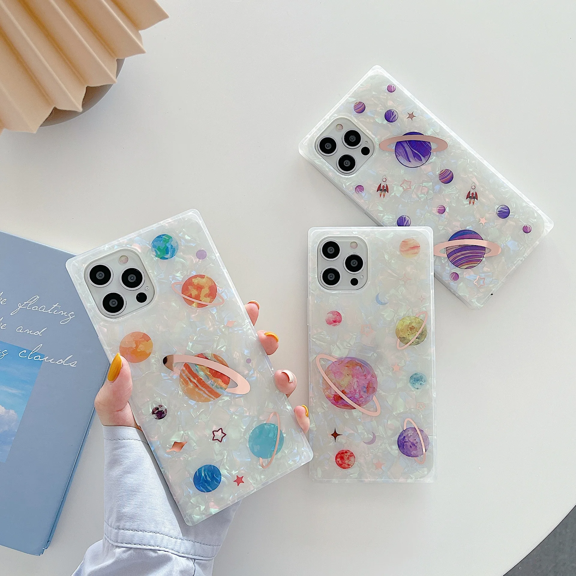 Square Soft Phone Case For iPhone 12 13 11 Pro Max Planet Glitter Shockproof Back Cover For iphone XR XS Max X 7 8 Plus 12Mini
Square Soft Phone Case For iPhone 12 13 11 Pro Max Planet Glitter Shockproof Back Cover For iphone XR XS Max X 7 8 Plus 12Mini