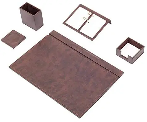 Calme 5 pcs Desk Pad Set Stationery in 49cm x 34cm, Leather Desk Blotter Set Office Set in 10 Colours
Calme 5 pcs Desk Pad Set Stationery in 49cm x 34cm, Leather Desk Blotter Set Office Set in 10 Colours