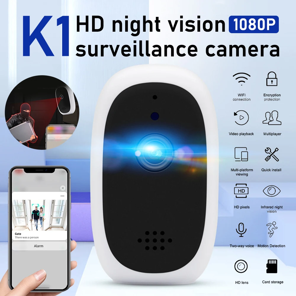 Cewaal HD 17200P мини IP камера 100% беспроводная WiFi видеонаблюдения CCTV Детский Монитор